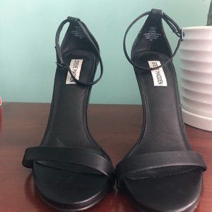 Steve Madden Brandie Black Strap Stiletto Heel